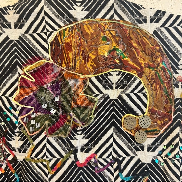 Chico’s Boho Multimedia Vest Size 3 - Picture 8 of 10